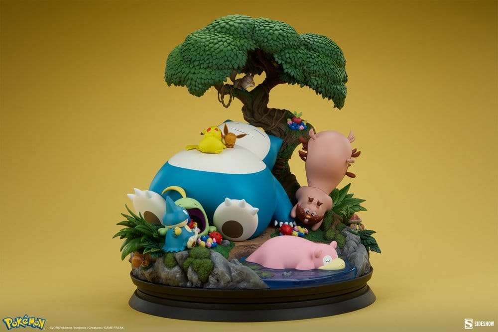 Diorama Pokémon Snorlax 33 cm