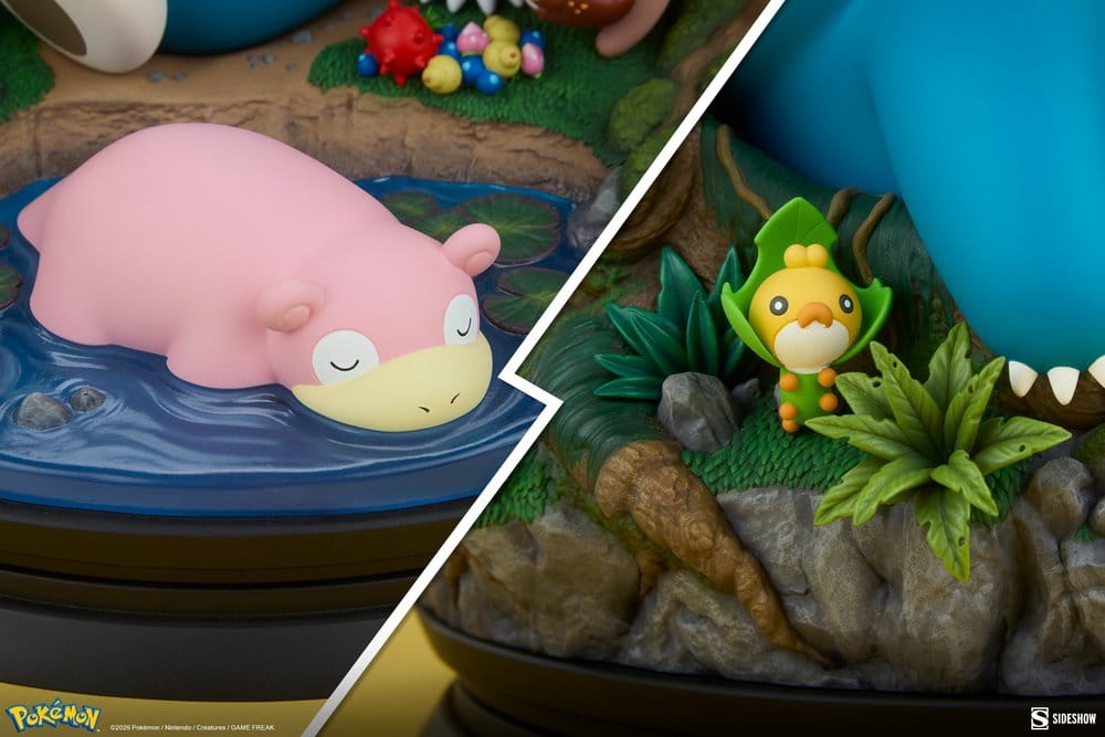 Diorama Pokémon Snorlax 33 cm