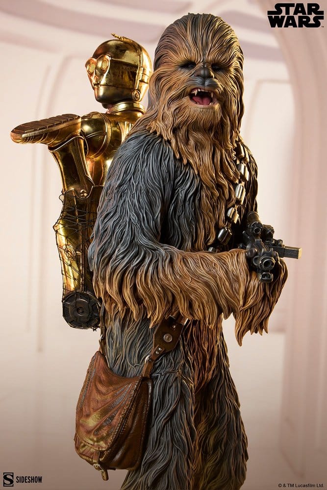 Star Wars Premium Format Estatua Chewbacca and C-3PO 63 cm