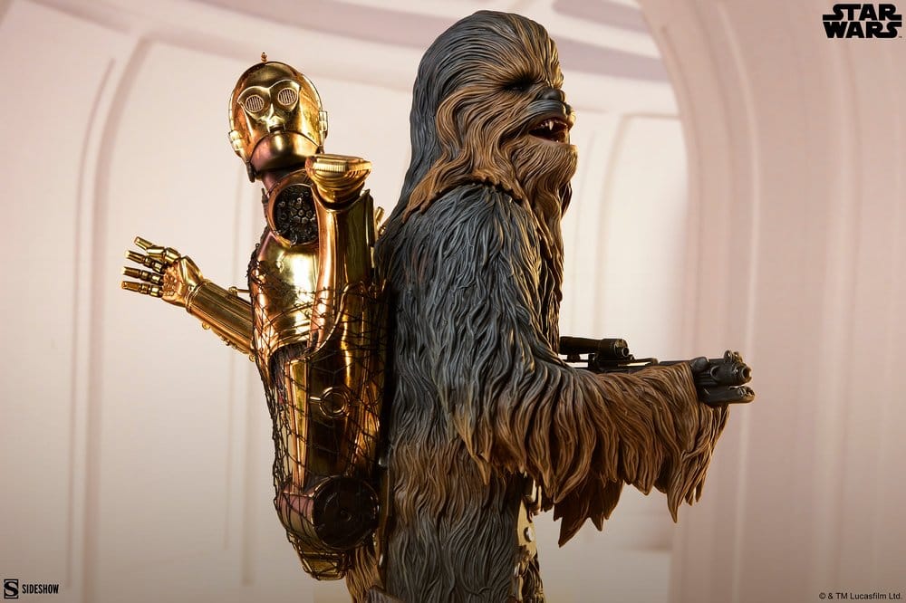 Star Wars Premium Format Estatua Chewbacca and C-3PO 63 cm