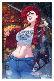 Dynamite Entertainment Litografia Red Sonja 61 x 41 cm - sin marco