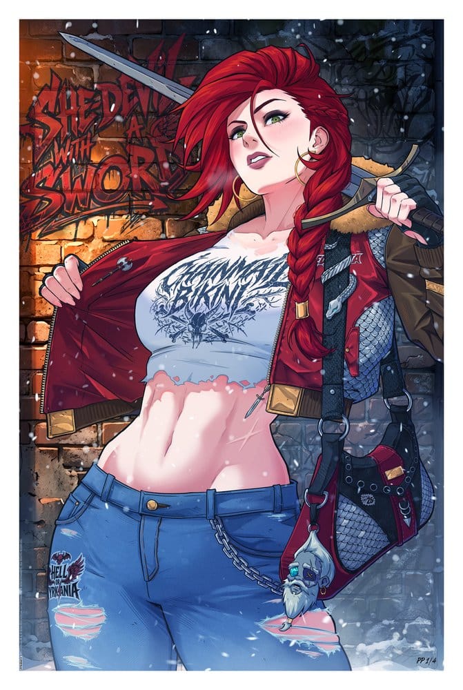 Dynamite Entertainment Litografia Red Sonja 61 x 41 cm - sin marco Frikytopia