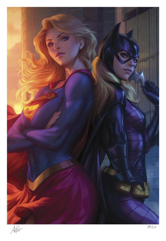 DC Comics Litografia Supergirl & Batgirl 61 x 46 cm - sin marco Frikytopia