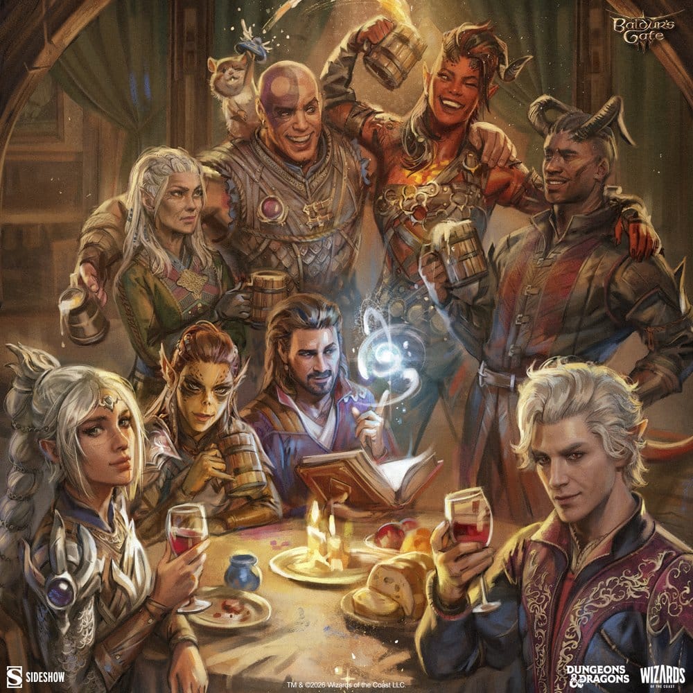 Baldur's Gate III Litografia The Elfsong Tavern 61 x 46 cm - sin marco
