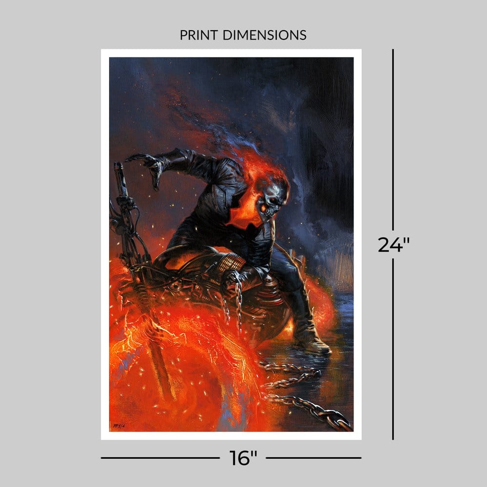Marvel Litografia Ghost Rider 41 x 61 cm - sin marco