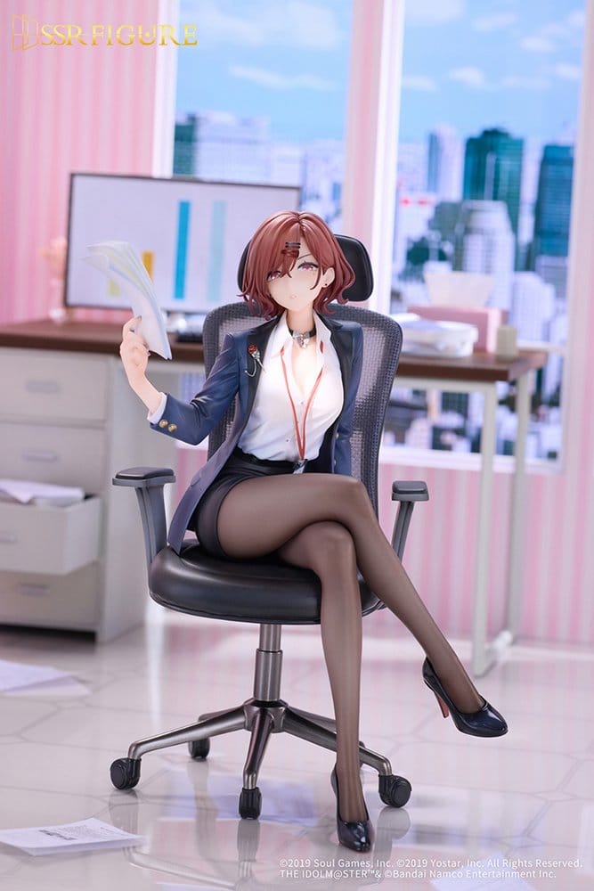 The Idolmaster Shiny Colors x Mahjong Soul Figura PVC 1/7 Madoka Higuchi Effortless Work Ver. 21 cm