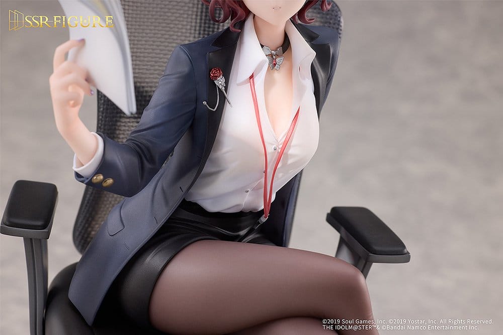 The Idolmaster Shiny Colors x Mahjong Soul Figura PVC 1/7 Madoka Higuchi Effortless Work Ver. 21 cm