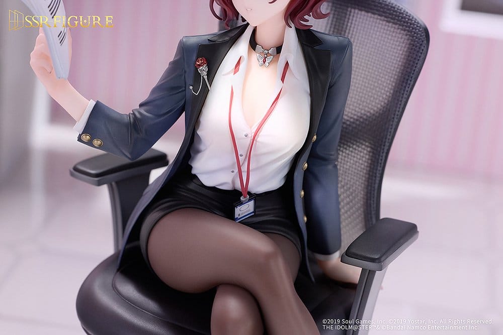 The Idolmaster Shiny Colors x Mahjong Soul Figura PVC 1/7 Madoka Higuchi Effortless Work Ver. 21 cm