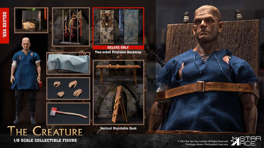 O Horror de Frankenstein My Favourite Movie Figura 1/6 The Creature Deluxe Version 30 cm