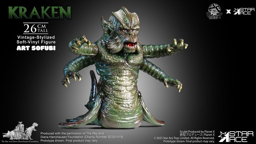 Ray Harryhausen's Estatua Soft Vinyl The Kraken Vintage Style 25 cm