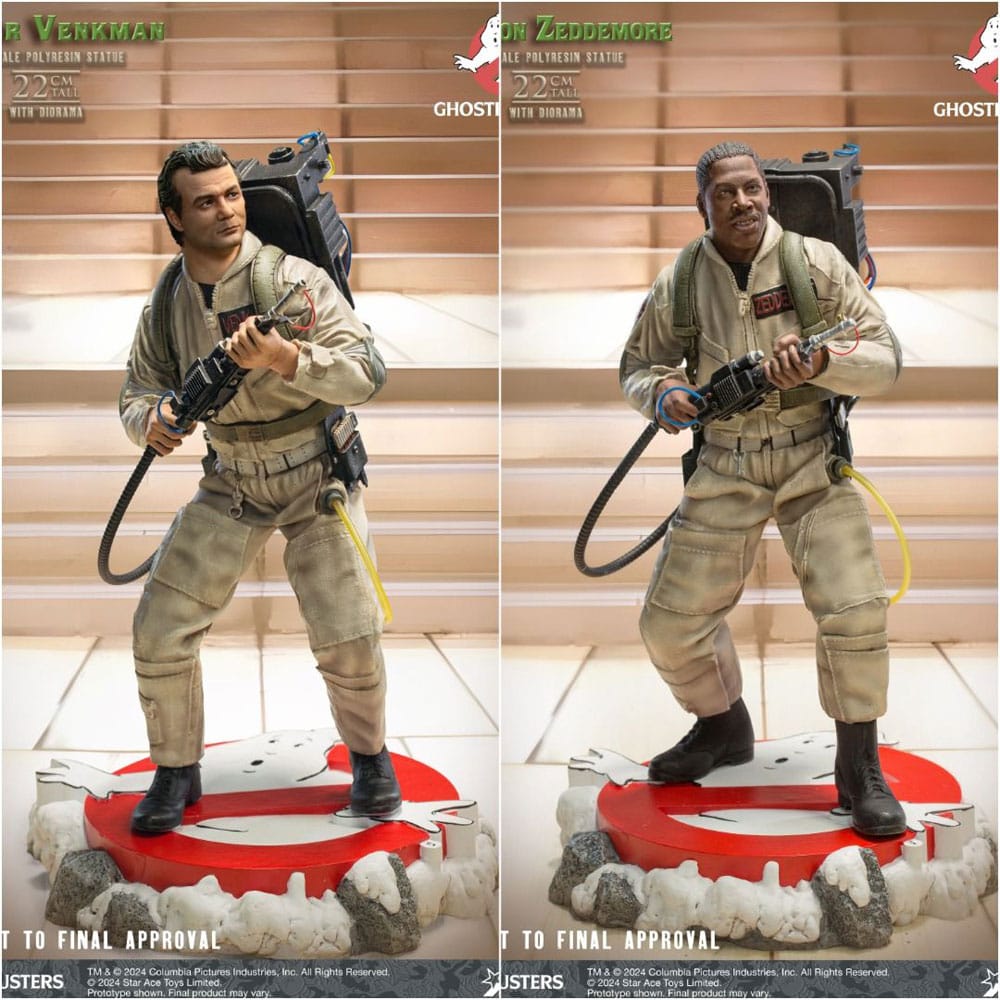 Ghostbusters Estatuas 1/8 Peter Venkmann + Winston Zeddemore Twin Pack 22 cm