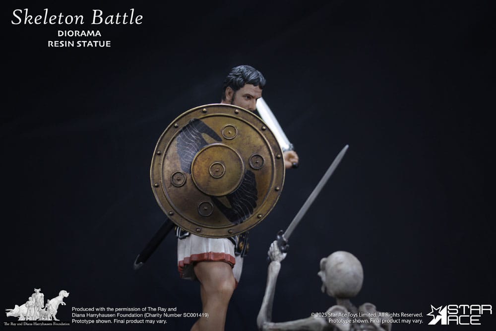 Ray Harryhausen Estatua 1/8 Skeleton Battle Scene 30 cm