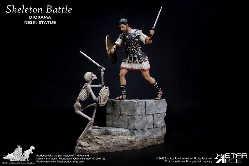 Ray Harryhausen Estatua 1/8 Skeleton Battle Scene 30 cm