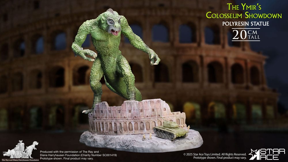 Ray Harryhausen Estatua 1/8 The Ymir's Colosseum Showdown 20 cm
