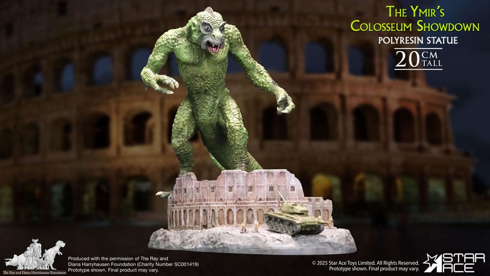 Ray Harryhausen Estatua 1/8 The Ymir's Colosseum Showdown 20 cm