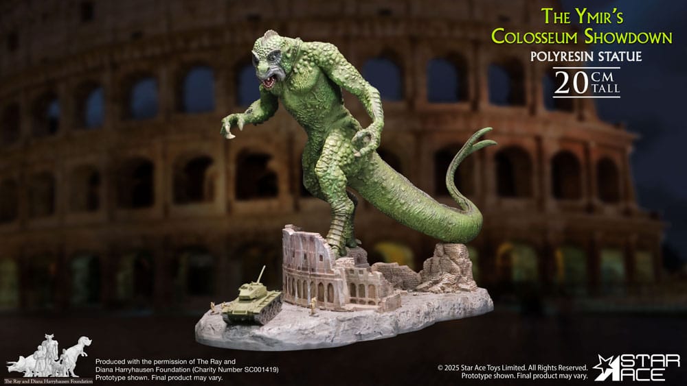 Ray Harryhausen Estatua 1/8 The Ymir's Colosseum Showdown 20 cm
