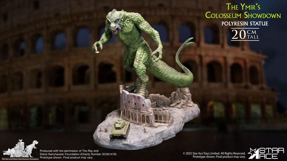 Ray Harryhausen Estatua 1/8 The Ymir's Colosseum Showdown 20 cm