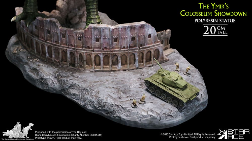 Ray Harryhausen Estatua 1/8 The Ymir's Colosseum Showdown 20 cm