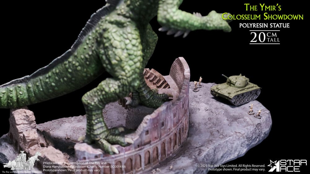 Ray Harryhausen Estatua 1/8 The Ymir's Colosseum Showdown 20 cm
