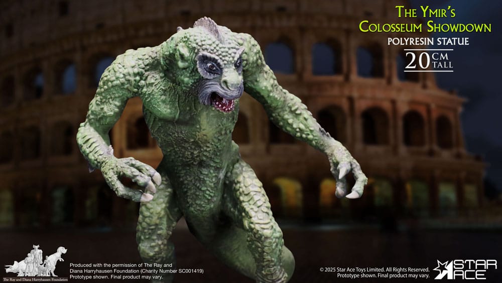 Ray Harryhausen Estatua 1/8 The Ymir's Colosseum Showdown 20 cm