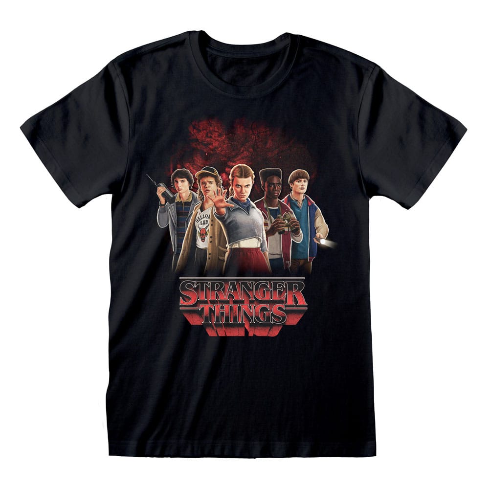 Stranger Things Camiseta Group with Vecna behind talla M Frikytopia