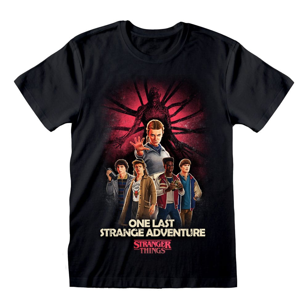 Stranger Things Camiseta Group Artwork One Last Strange Adventure Colour talla L Frikytopia
