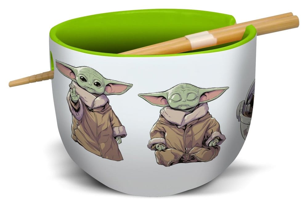 Star Wars: The Mandalorian Bol para Ramen con Palillos Grogu