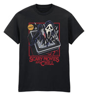 Steven Rhodes T-shirt Scary Movies And Chill Black Tamanho L