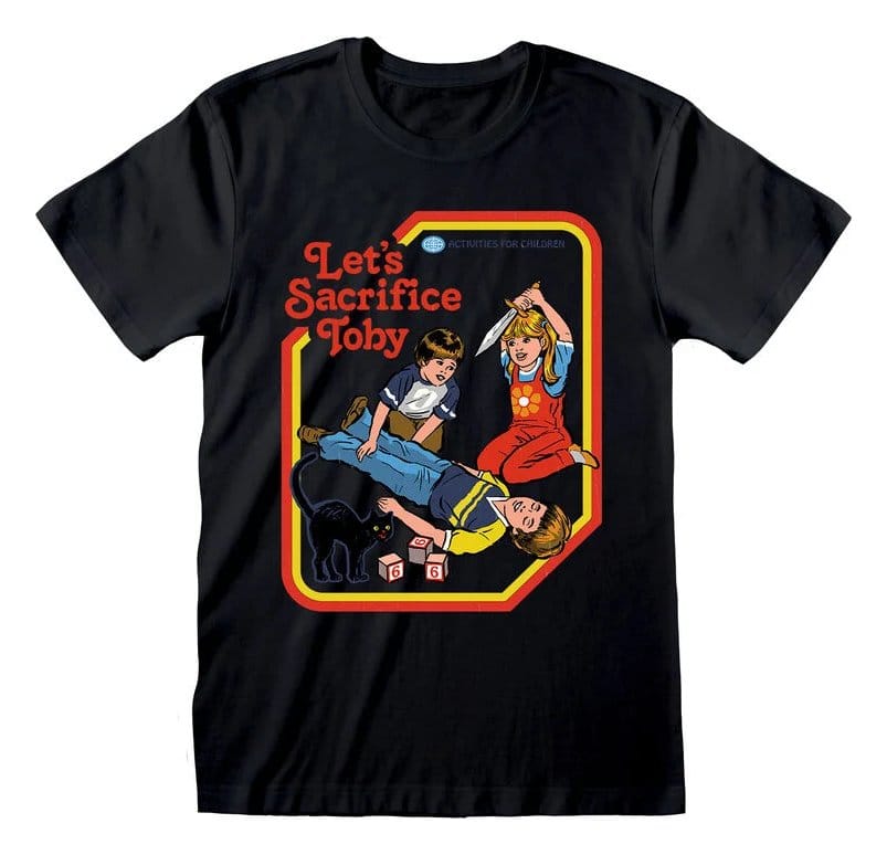 Steven Rhodes T-shirt Lets Sacrifice Toby Black Tamanho L Frikytopia