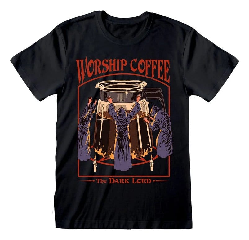 Steven Rhodes T-shirt Worship Coffee Tamanho L