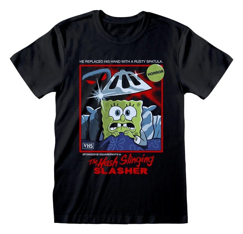 Steven Rhodes x SpongeBob SquarePants T-shirt The Hash Slinging Black Tamanho XL Frikytopia