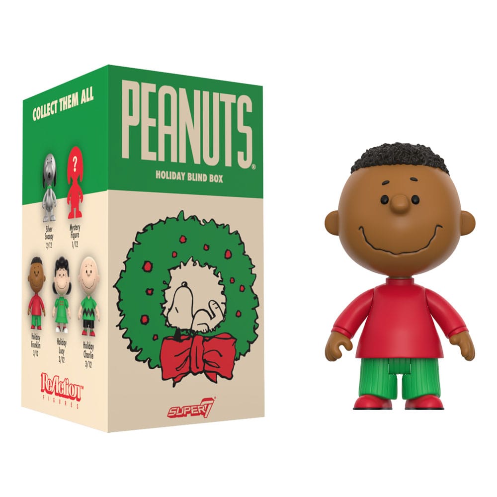 Peanuts Figuras Figuras ReAction Wave 08 Holiday 10 cm Caixas Surpresa Expositor (12)