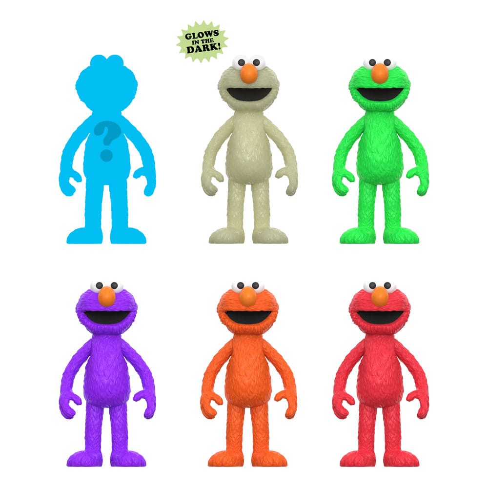 Sesame Street Figuras Figuras ReAction Wave 04 Elmo 10 cm Cajas Sorpresas Expositor (12) Frikytopia