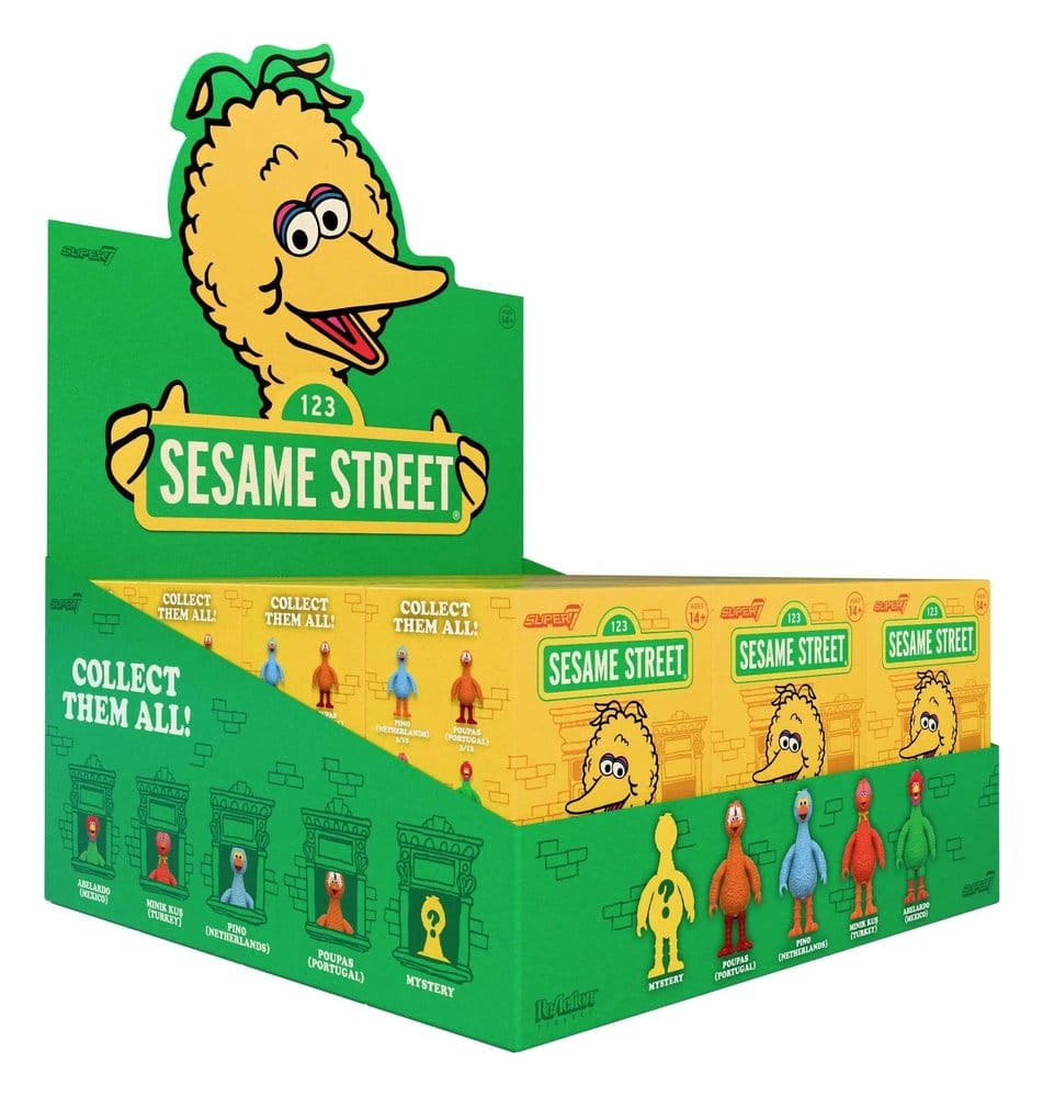 Sesame Street (Big Birds from Around the World) Figura Blind Box Wave 5 Display (12) Frikytopia