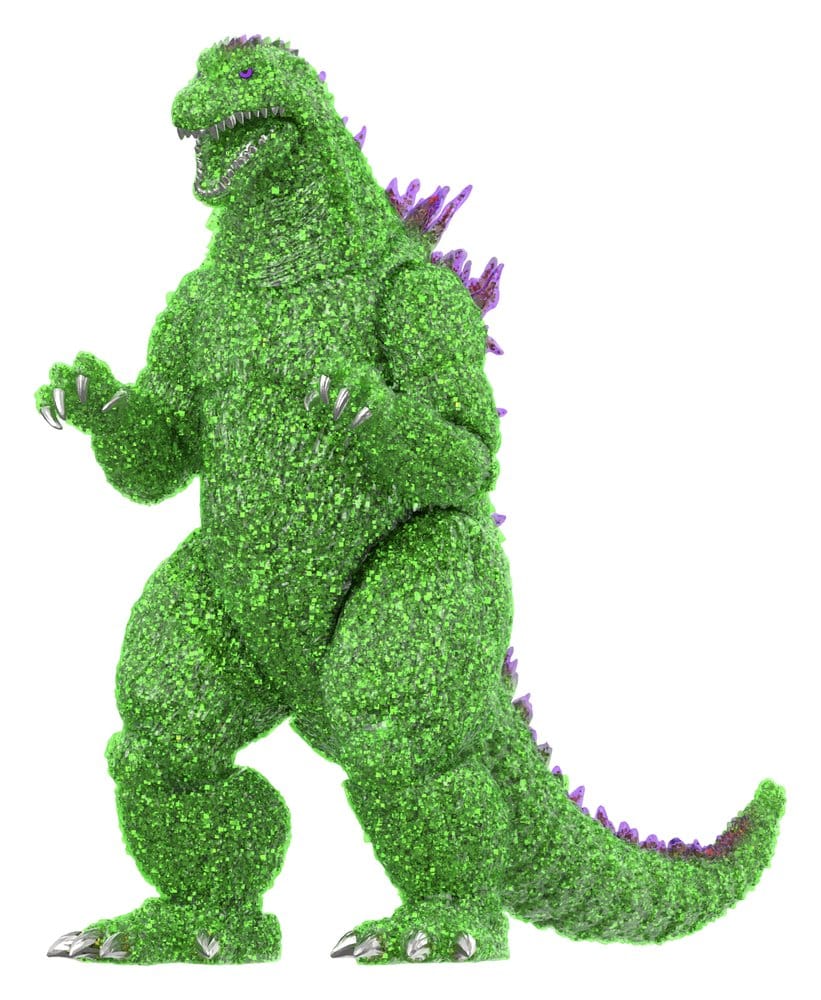 Figura Godzilla Toho Super Kaiju Godzilla 2001 (Color Shock, Clear Green Glitter with Metallic)