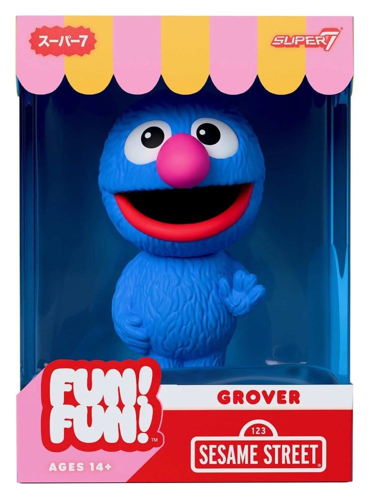 ¡Barrio Sésamo Diversión! ¡Diversión! Figura Soft Vinyl Wave 01 - Grover 18 cm Frikytopia