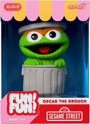 Barrio Sésamo Figura Soft Vinyl Fun! Fun! Wave 01 - Oscar the Grouch 18 cm