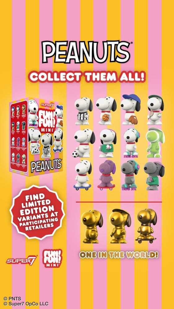Peanuts Fun! Fun! Figuras Mini Wave 01 Athlete Snoopy Blind Box Display (9)