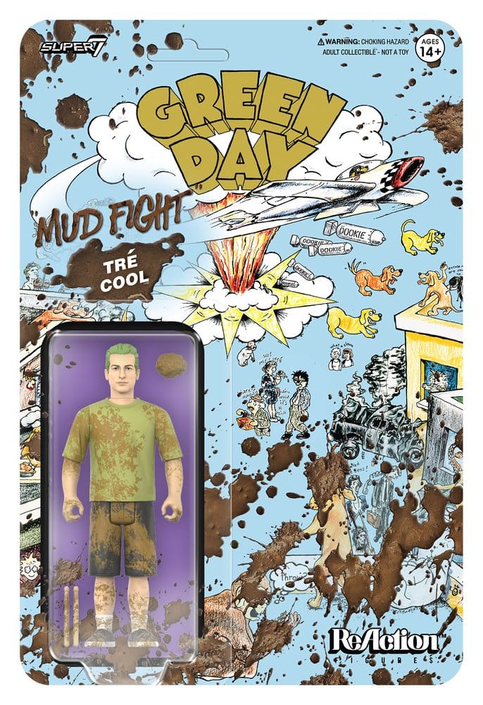 Green Day ReAction Figura Wave 01 Tré Cool (Mud Fight) Frikytopia