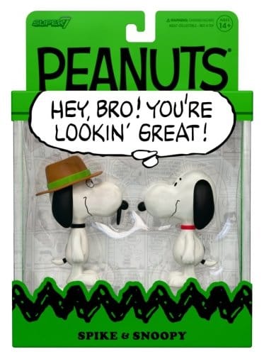 Peanuts ReAction pack de 2 Figuras Snoopy & Spike 10 cm Frikytopia