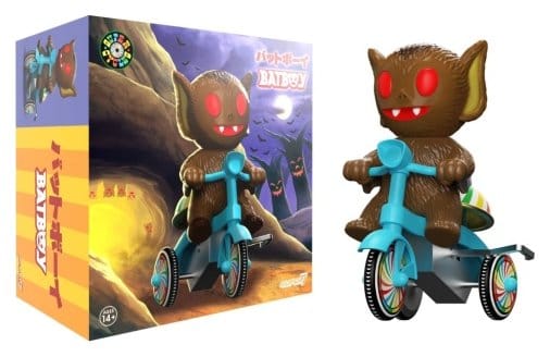 Super7 Super Cycles Vehículo Bat Boy (Brown w/ Blue Trike) Frikytopia