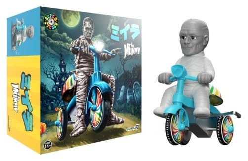 Universal Monsters Super Cycles Vehículo The Mummy (Light Grey w/ Blue Trike) Frikytopia