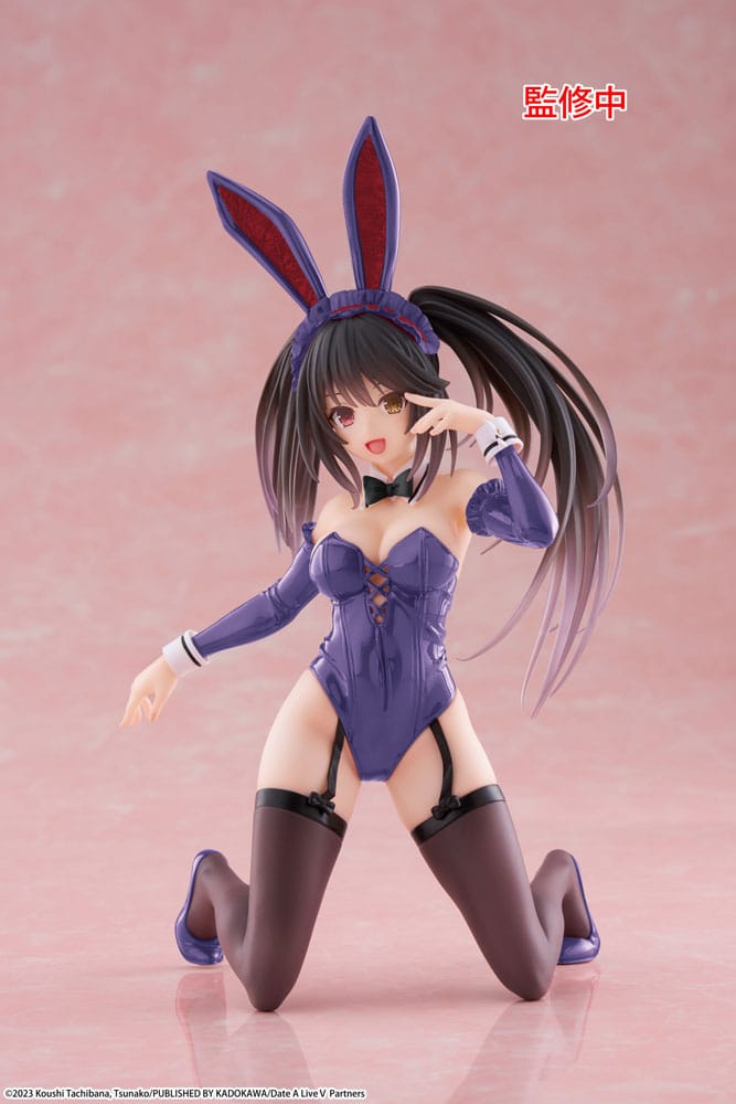 Date A Live V Estatua PVC Desktop Cute Figure Kurumi Tokisaki Bunny Ver. Renewal 13 cm
