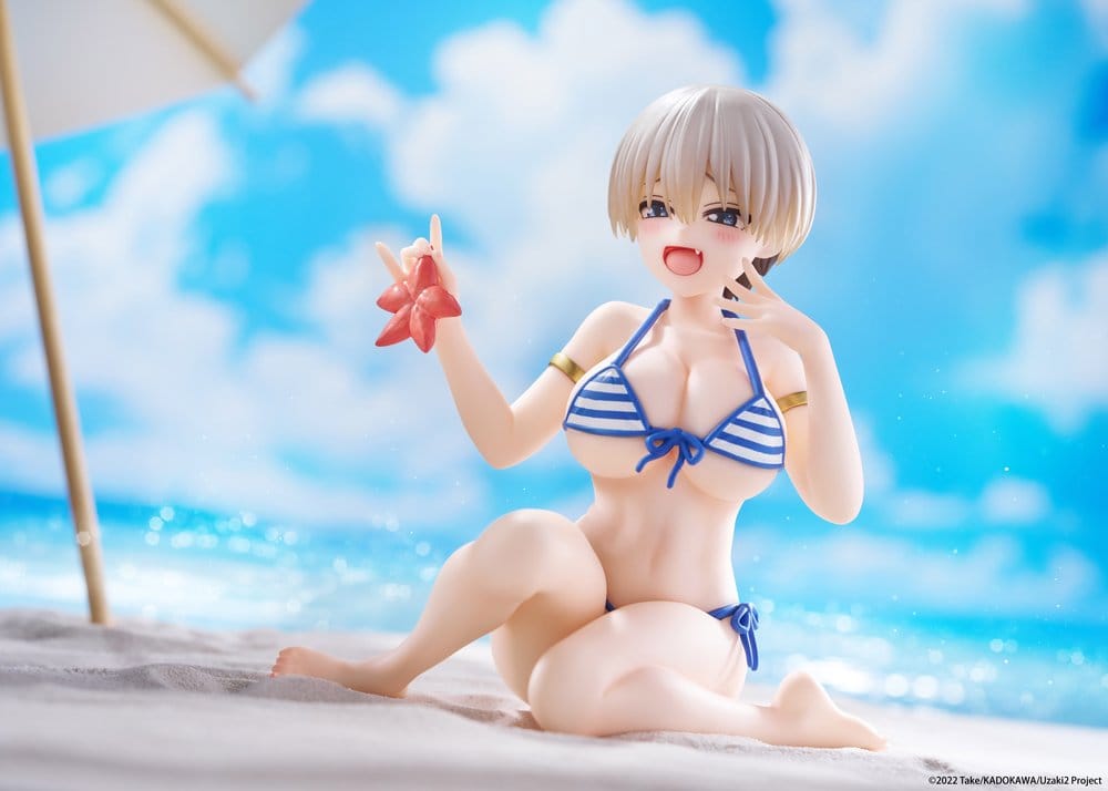Uzaki-chan Wants to Hang Out! Figura PVC Desktop Cute Hana Uzaki (Swim wear Ver.) 13 cm