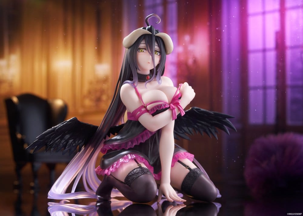 Overlord Figura PVC Desktop Cute Albedo (Negligee ver.) 13 cm