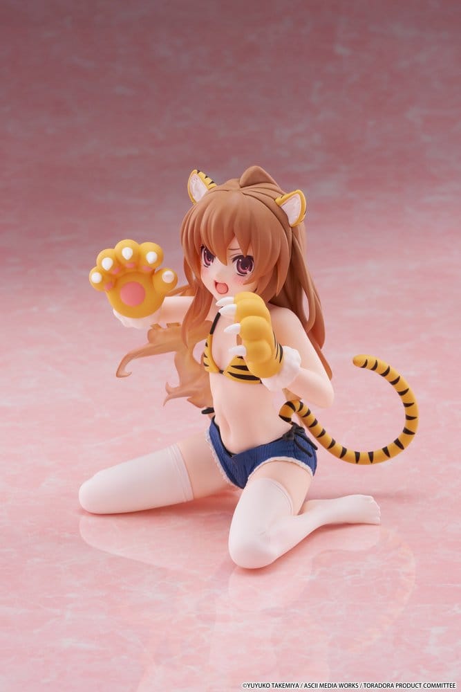 Toradora! Figura PVC Desktop Cute Taiga Aisaka (Tiger Costume Swimwear Ver.) 13 cm