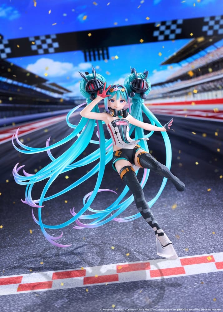 Hatsune Miku Taito Kuji Figura PVC Racing Miku 2026 Ver. Original 18 cm