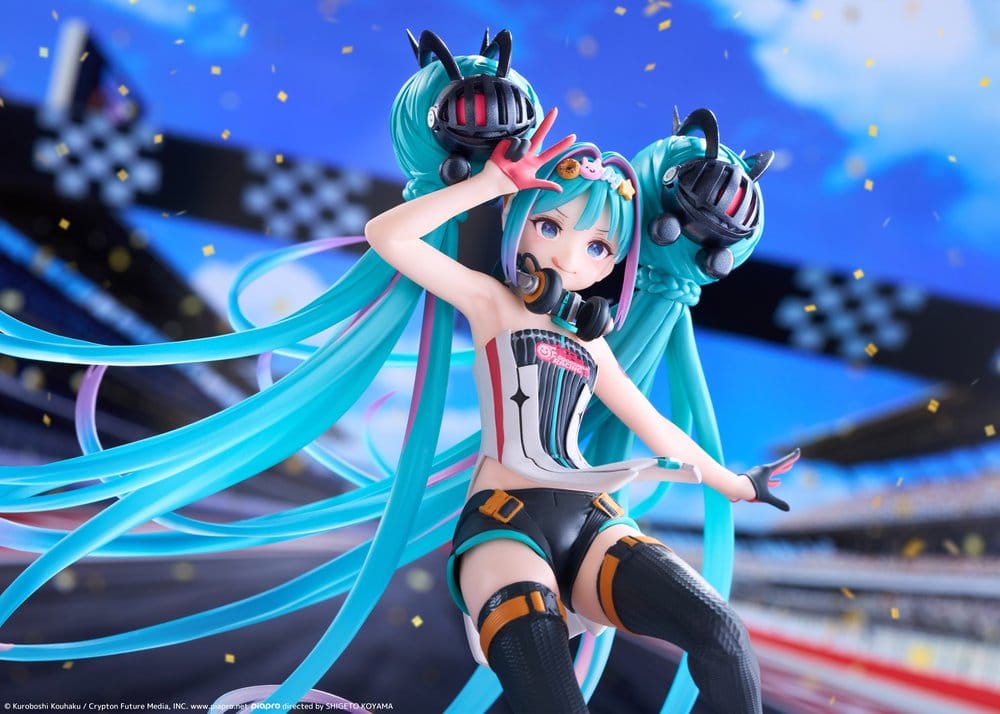 Hatsune Miku Taito Kuji Figura PVC Racing Miku 2026 Ver. Original 18 cm