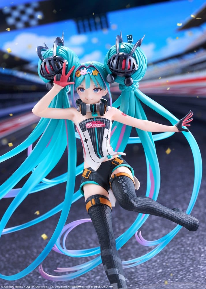 Hatsune Miku Taito Kuji Figura PVC Racing Miku 2026 Ver. Original 18 cm