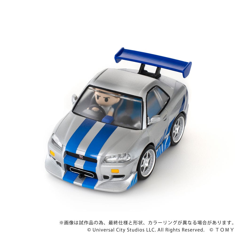 Fast & Furious vehículo con minifigura Q-Village Nissan Skyline GT-R (R34) 9 cm